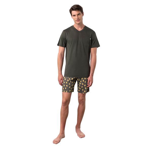 Pijama de barbati, Vamp 18611, XXL, 50% bumbac 50% modal, gri