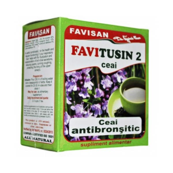 SHORT LIFE - Ceai Antibronsitic Favitusin 2 Favisan, 50g