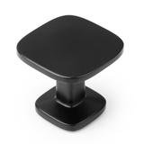 Buton pentru mobila Quart Mini, finisaj negru mat, 26x26 mm