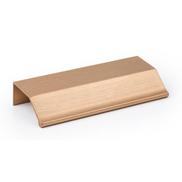 Maner pentru mobila Wing, finisaj alama cava periata, L:100 mm