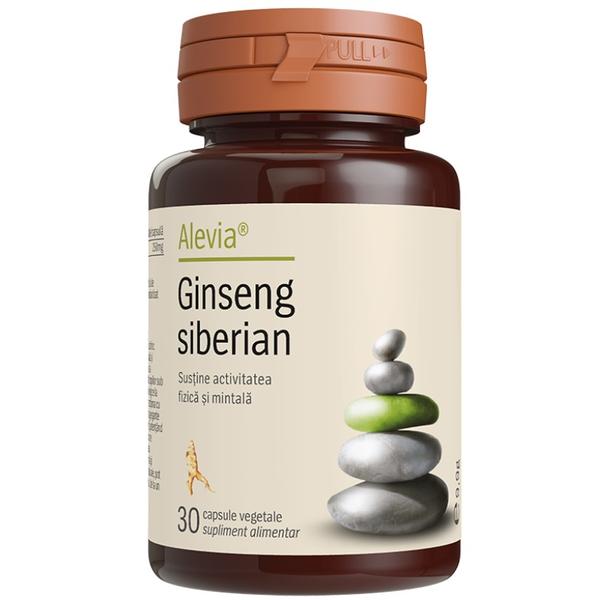 Supliment Alimentar Ginseng Siberian - Alevia, 30 capsule vegetale