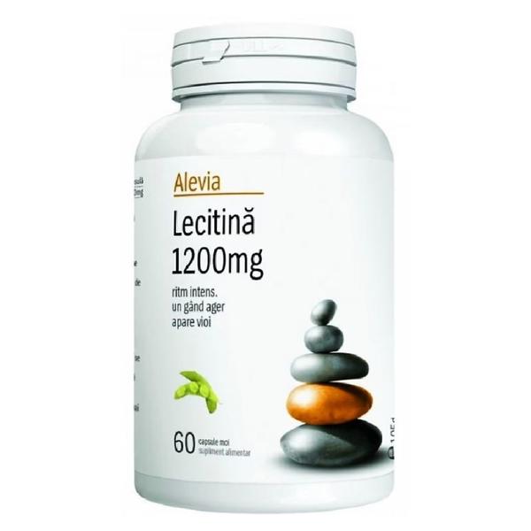 Lecitina 1200 mg Alevia, 60 de capsule moi