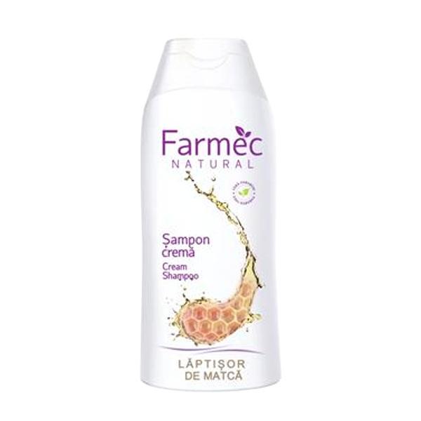 Sampon Crema cu Laptisor de Matca - Farmec Natural Cream Shampoo, 200ml