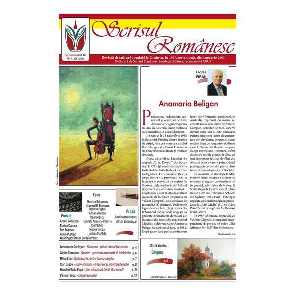 Revista Scrisul Romanesc Nr.4 din 2023, editura Scrisul Romanesc