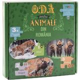 Puzzle 150 de piese. Oda pentru Animale: Rasul, Capra Neagra, Zimbrul