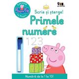 Peppa Pig: Scrie si Sterge! Primele Numere - Neville Astley, Mark Baker, Editura Grupul Editorial Art