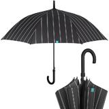 Umbrela ploaie baston in dungi pt barbati neagra