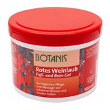 Gel pentru Picioare Obosite cu Extract de Vita de Vie Rosie - Botanis Rotes Weinlaub, 500 ml