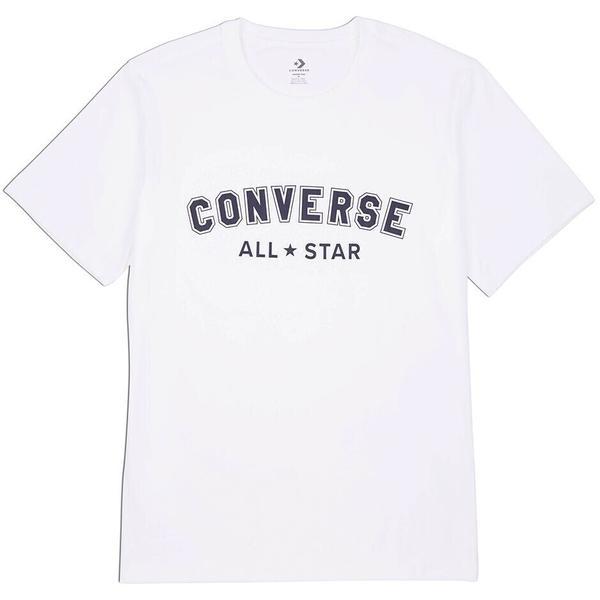 Tricou unisex Converse All Star 10024566-113, M, Alb