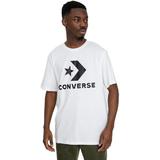 Tricou unisex Converse Logo Chev Tee 10025458-102, M, Alb