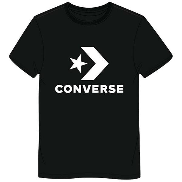 Tricou unisex Converse Logo Chev Tee 10025458-001, M, Negru