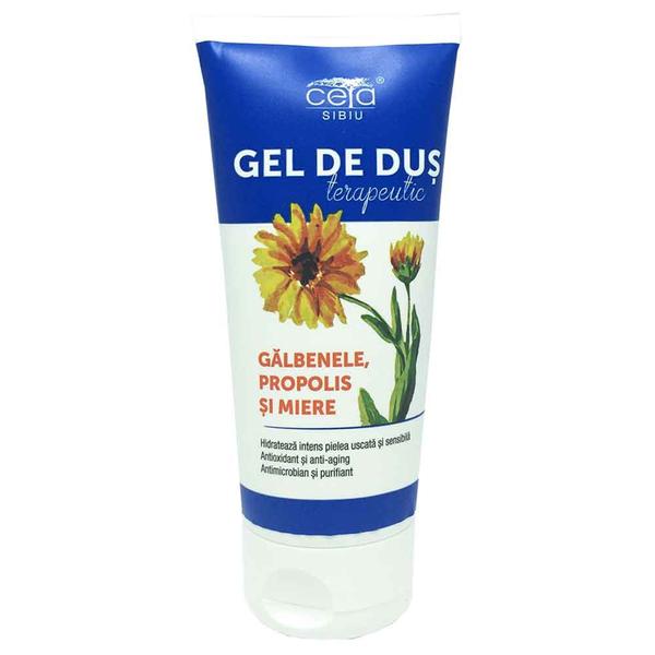 Gel de Dus Terapeutic cu Galbenele, Propolis si Miere - Ceta Sibiu, 200 ml