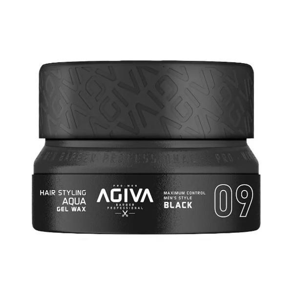 Ceara de par Aqua Gel Wax 09 Neagra (Black) Agiva, 155 ml