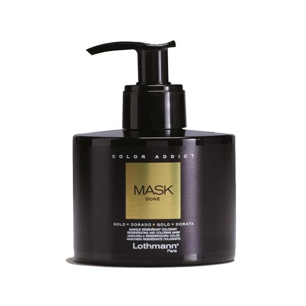 Masca nuantatoare pentru par blond auriu Gold Color Addict Lothmann, 250 ml