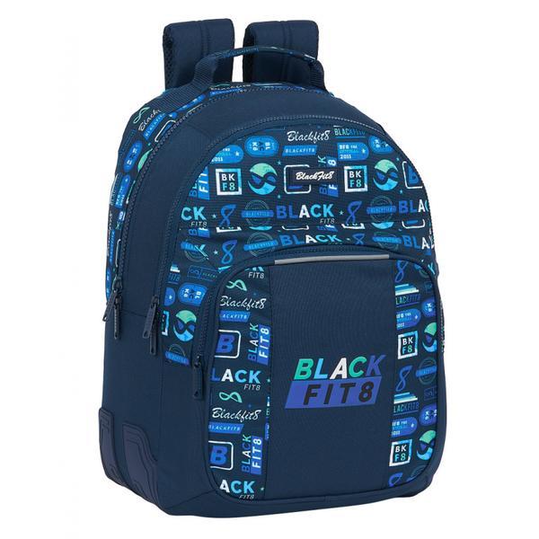 Bts Rucsac scoala baieti BlackFit8 Logos