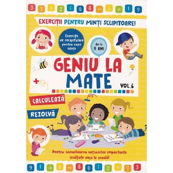 Geniu la mate Vol.6: Exercitii pentru minti sclipitoare, editura Alias