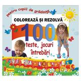   Coloreaza si rezolva - 100 teste, jocuri, intrebari pentru copii de gradinita , editura Teora