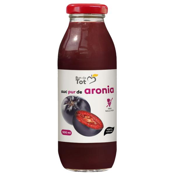 Suc Pur de Aronia fara Zahar - Dacia Plant Bun de Tot, 300 ml