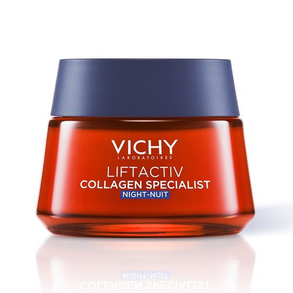 crema de fata vichy peste 50 ani Crema de noapte Liftactiv Collagen Specialist, Vichy, 50 ml