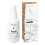 Fluid cu protectie solara SPF 50+ pentru fata UV Clear Capital Soleil, Vichy, 40 ml