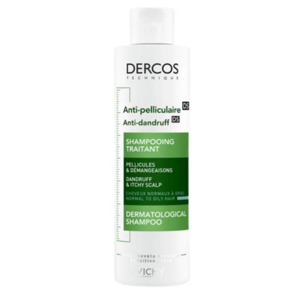 Sampon anti-matreata pentru par normal-gras Dercos, Vichy, 200 ml