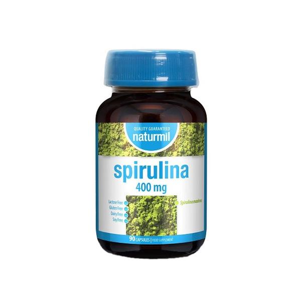Spirulina 400 mg Naturmil, 90 capsule