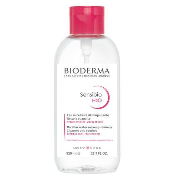 Solutie micelara cu pompa H2O Sensibio, Bioderma, 850 ml