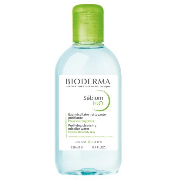 Solutie micelara pentru ten mixt si gras Sebium H2O, Bioderma, 250 ml