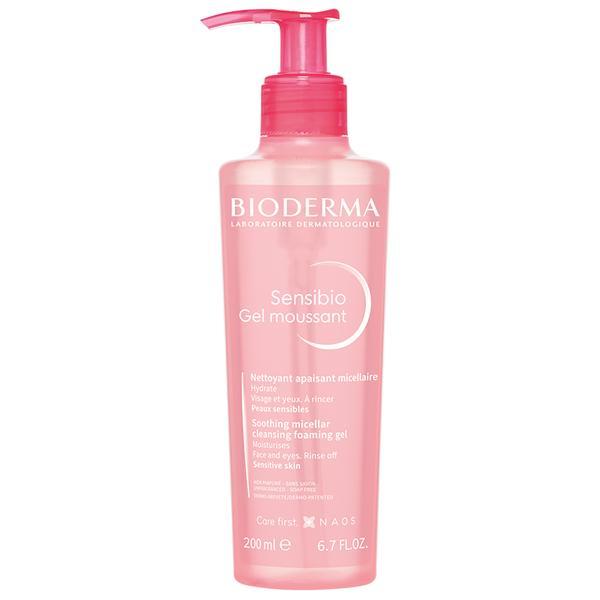 Gel spumant calmant si hidratant Sensibio, Bioderma, 200 ml