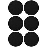 Set 6 buline antialunecare, pasla/silicon, negru, Ø: 28 mm
