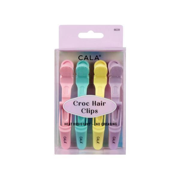 Clame Profesionale pentru Sectionarea Parului Cala Croc Hair Clip - Pastel Tone