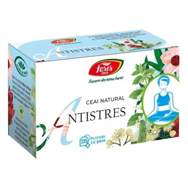 Ceai Natural Antistres N160, Fares, 1,5 g x 20 plicuri