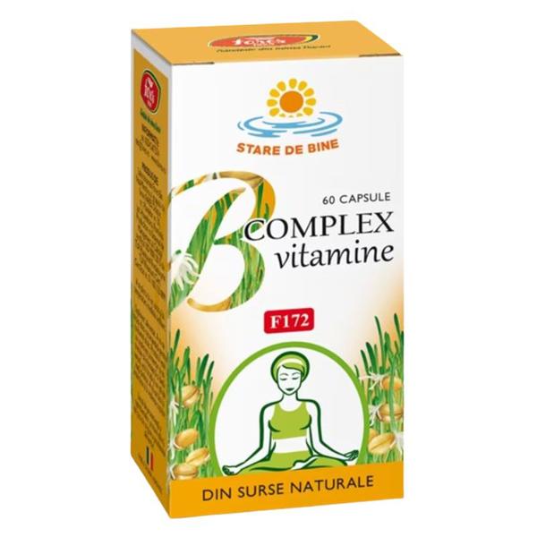 B Complex de Vitamine F172, Fares, 60 capsule