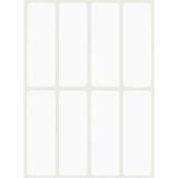 Set 40 Etichete autoadezive, albe, de scris cu markerul, 2.5 x 7.5 cm