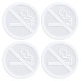 Set stickere, avertizare, Interzis fumatul, autocolant, 4 buc, 8x8 cm