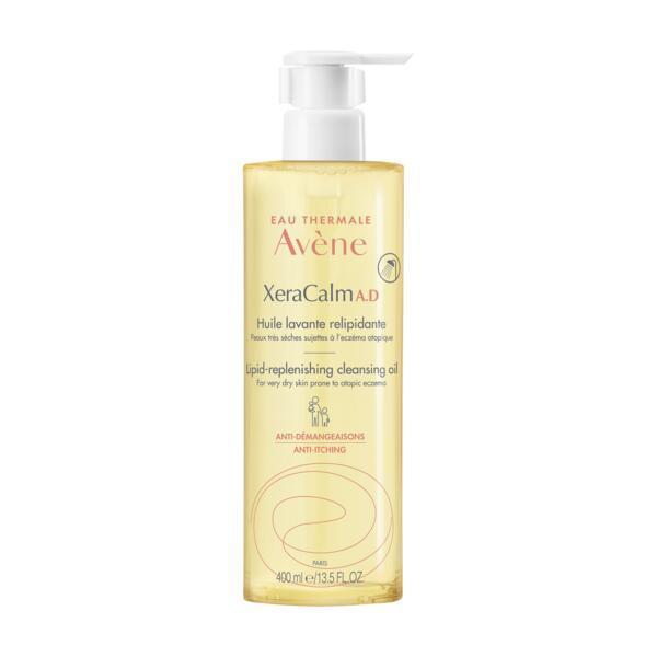 Ulei de curatare pentru refacerea filmului lipidic pentru pielea predispusa la dermatita atopica sau prurit XeraCalm AD, Avene, 400 ml