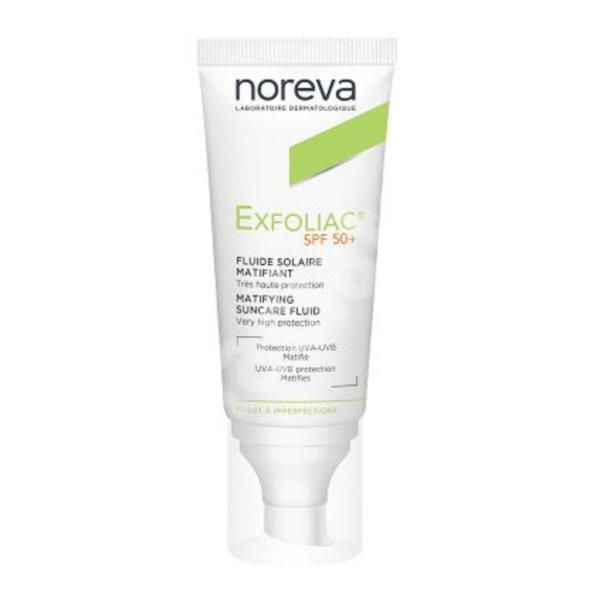 Fluid matifiant protector SPF 50+ Exfoliac, Noreva, 40 ml