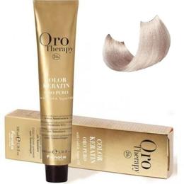 Vopsea fara amoniac - Fanola Oro Therapy Color Keratin - 10.13 blond platinat bej extra 100 ml