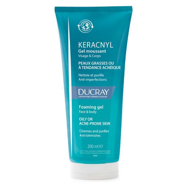 Gel spumant pentru pielea cu tendinta acneica Keracnyl, Ducray, 200 ml