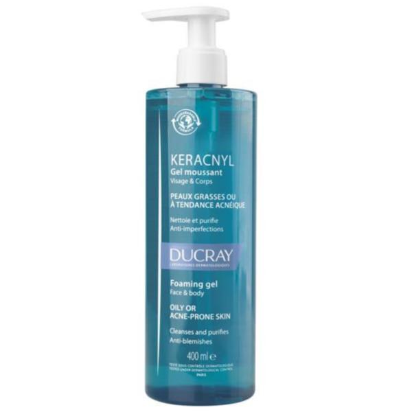 Gel spumant pentru pielea cu tendinta acneica Keracnyl, Ducray, 400 ml