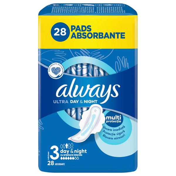 Absorbante Igienice - Always Ultra Day & Night, Marime 3, 28 buc