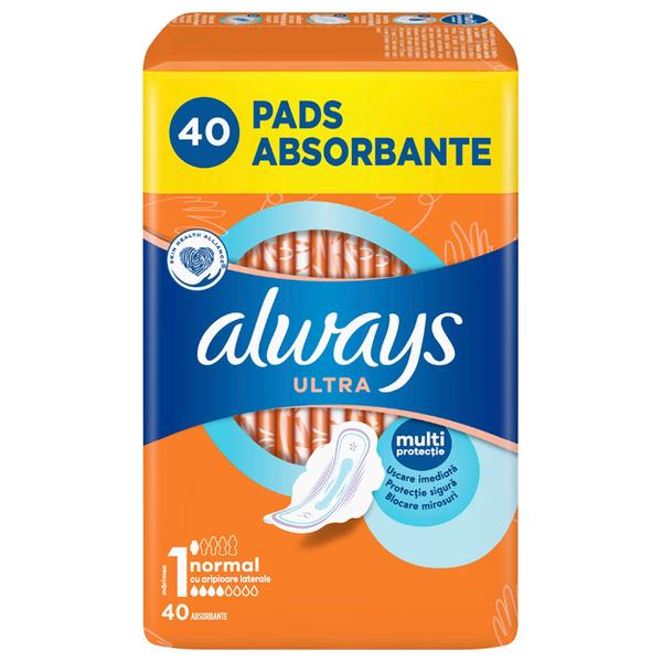 Absorbante Igienice - Always Ultra Normal, Marime 1, 40 buc