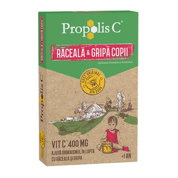 Plicuri Propolis C Raceala si Gripa Copii - Fiterman Pharma, 8 buc