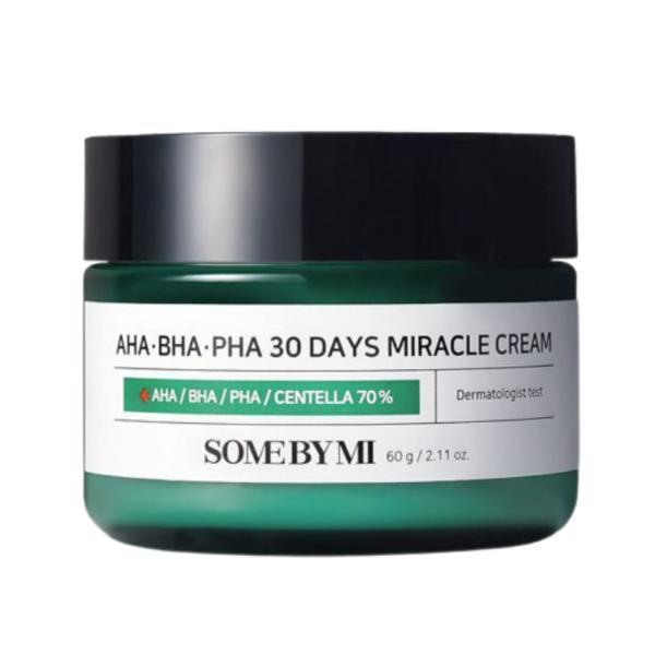 Crema pentru eradicarea cosurilor Some By Mi cu Aha, BHA si PHA 30 Days Miracle Cream, 60 ml