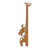 Sticker decorativ, Sticker Ursuletul si girafa, Maro, 165x51 cm