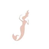 Sticker decorativ, Dancing Mermaid, Roz, 50x79 cm
