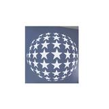Sticker decorativ, Glob cu stele, Alb, 110x120 cm