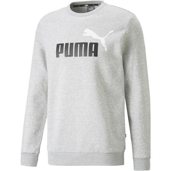 Bluza barbati Puma Essentials Two-Tone Big Logo Crew Neck 58676204, XXL, Gri