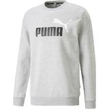 Bluza barbati Puma Essentials Two-Tone Big Logo Crew Neck 58676204, XXL, Gri