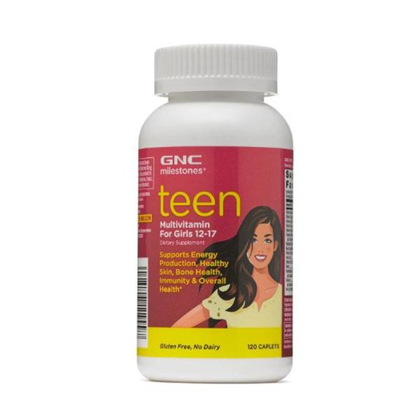 idei de cadouri pentru fete de 12 ani Multivitamine pentru Fete 12-17 Ani - GNC Milestones Teen, 120 tablete
